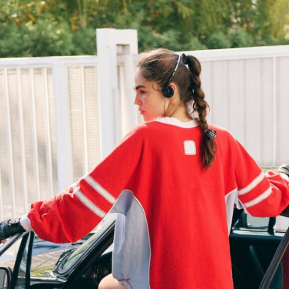 new FREE PEOPLE MOVEMENT Rugby-Ready Layer In Winterberry Combo MSRP $108 - Picture 7 of 7